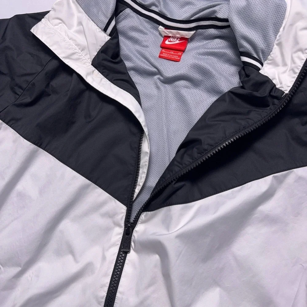 Nike Sportswear Windrunner Full-Zip Jacket Mens XL‎ White Lined Windbreaker